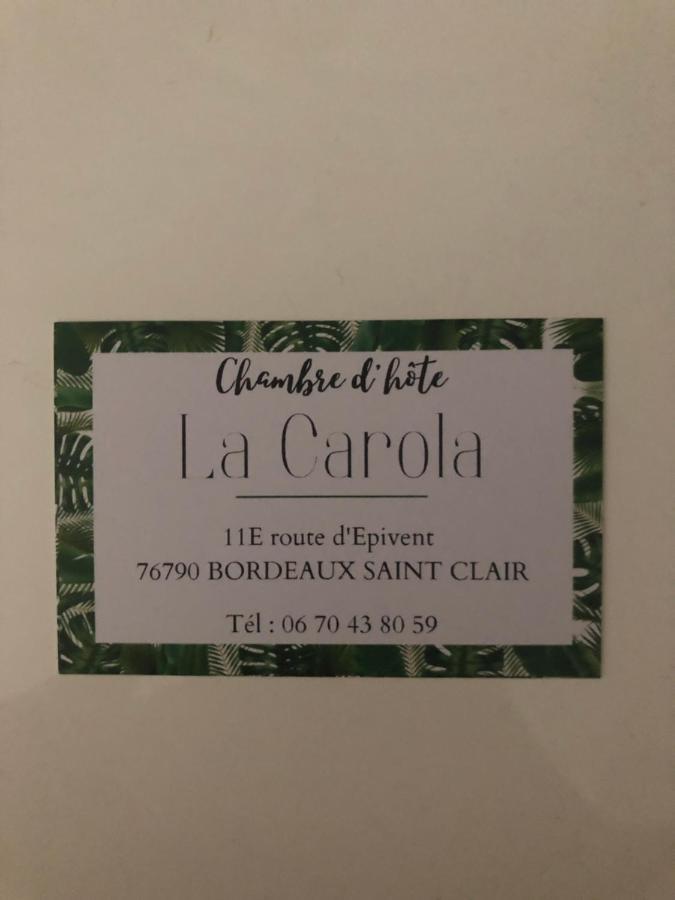 La Carola Bed & Breakfast Bordeaux-Saint-Clair Eksteriør bilde